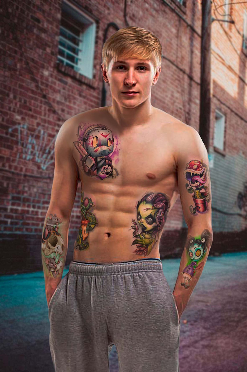 stil tattoo new school parenek na uli